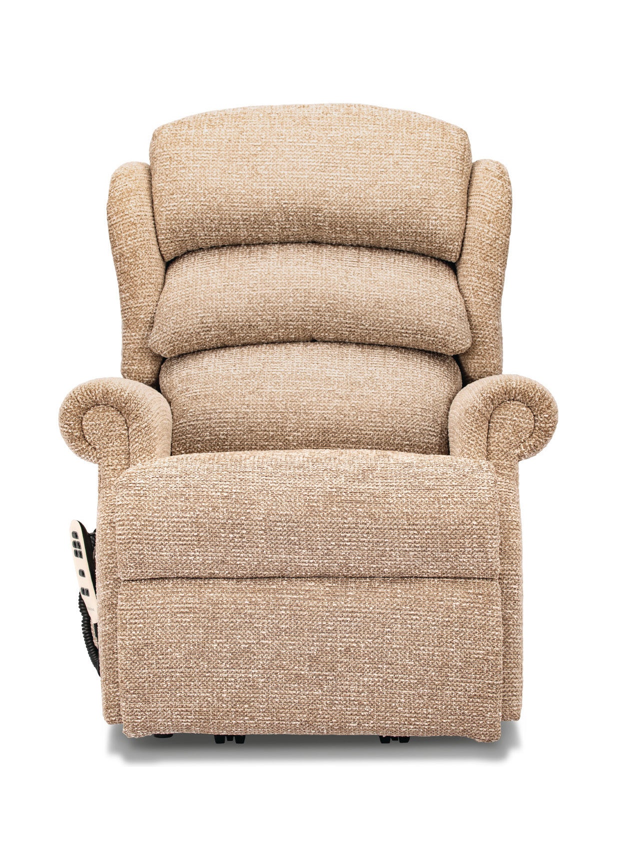 Sherborne Ryedale Dual Motor Fabric Riser Recliner Armchair With Lumbar & Headrest Adjustment Option VAT FREE