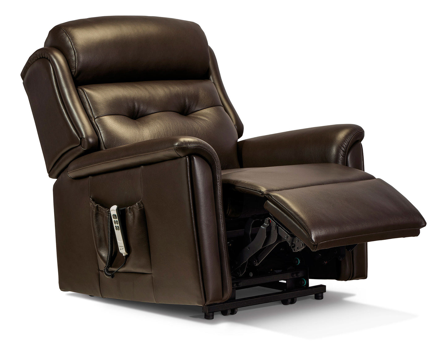Sherborne Roma Electric Recliner Leather Armchair With Headrest Adjustment Option
