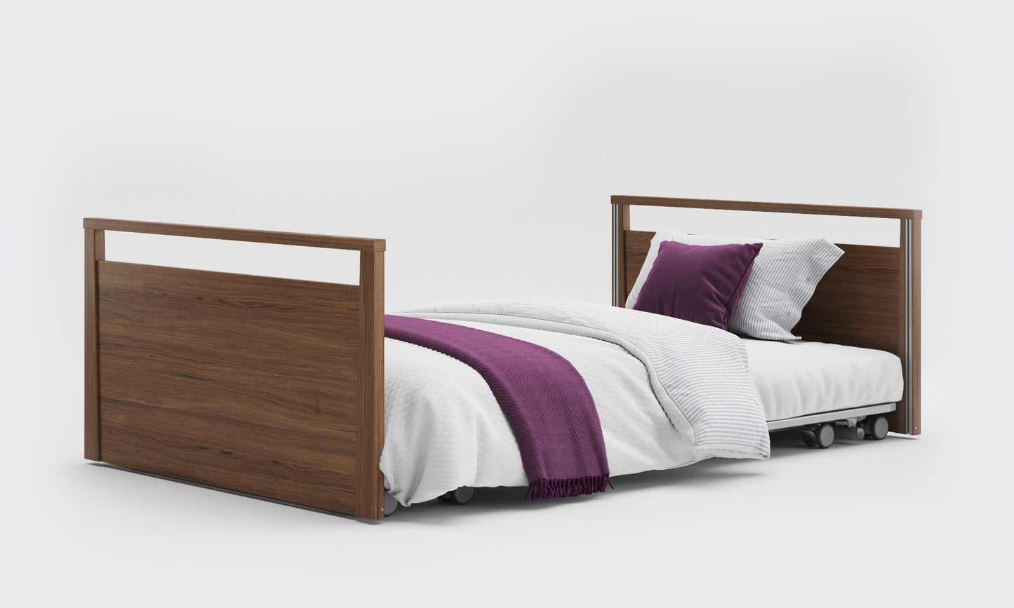 Solo Safeside Profiling High Low Floor Bed Home Care Adjustable Bed With A Choice Of Mattresses VAT FREE