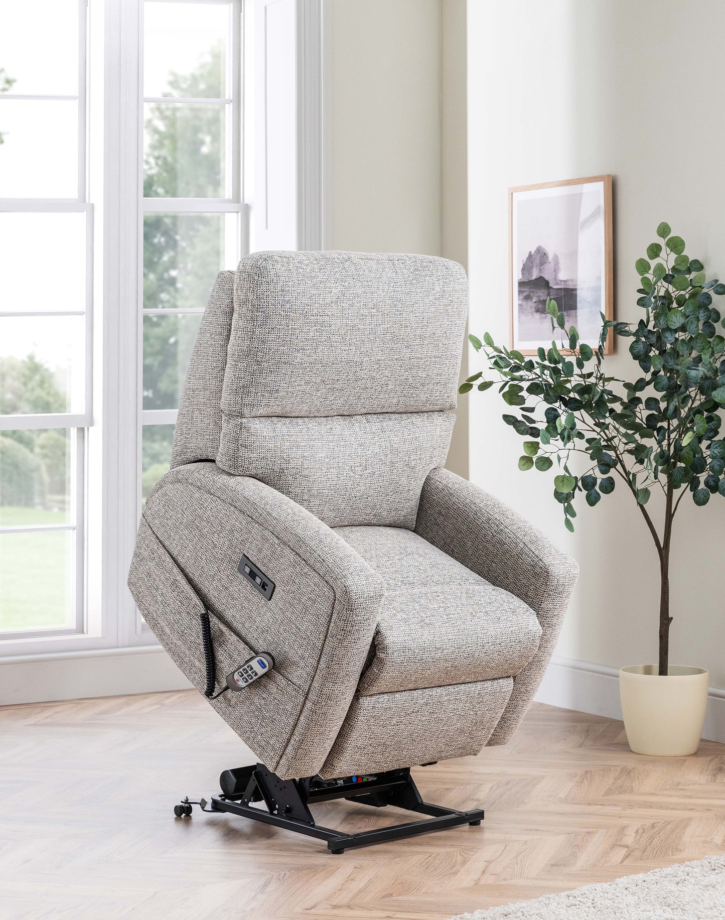 Celebrity Southwell Cloud Zero Triple Motor Rise And Recliner Fabric Armchair With Mammoth Foam & Lumbar & Headrest Adjustment Option VAT FREE