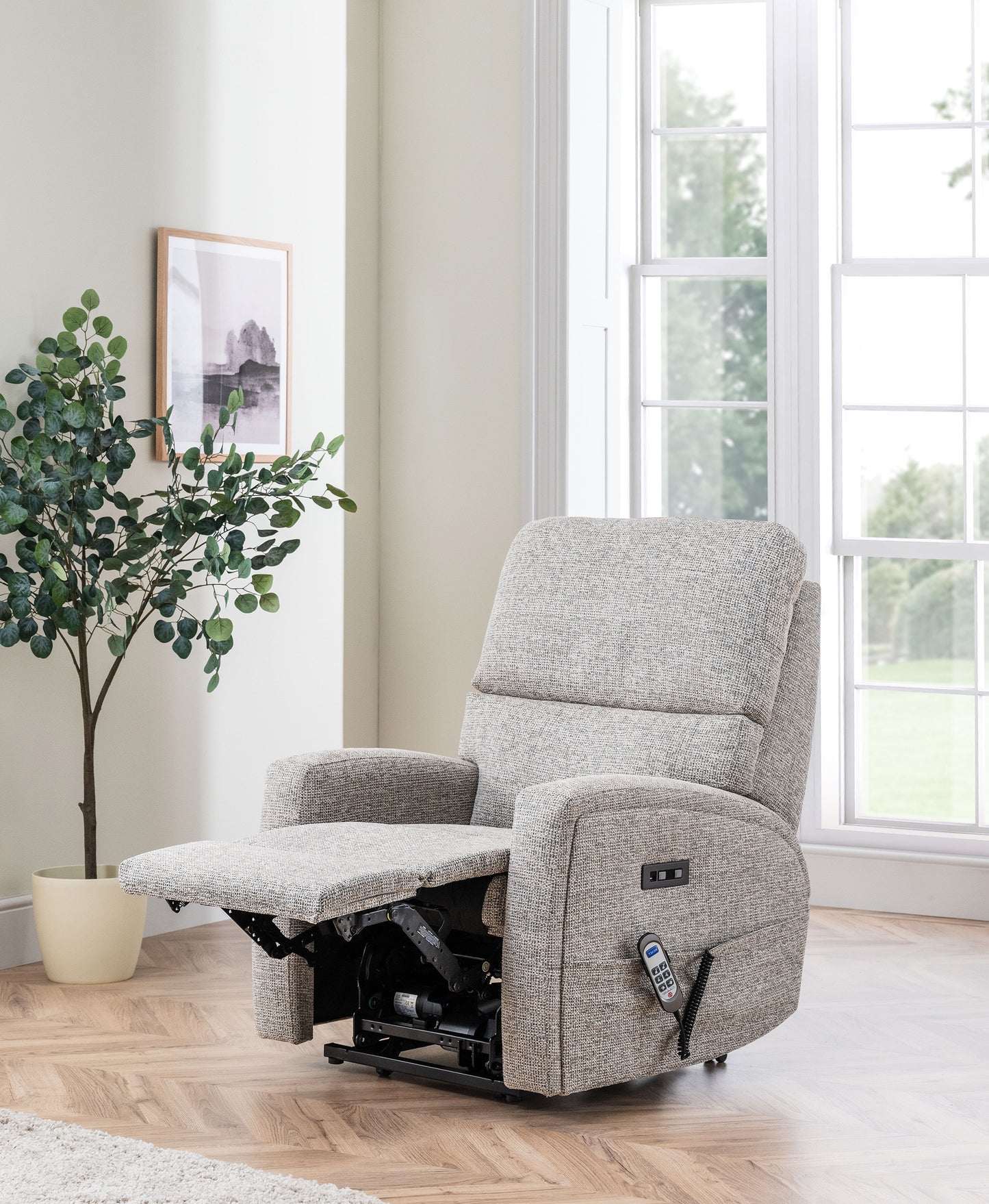 Celebrity Southwell Cloud Zero Triple Motor Rise And Recliner Fabric Armchair With Mammoth Foam & Lumbar & Headrest Adjustment Option VAT FREE