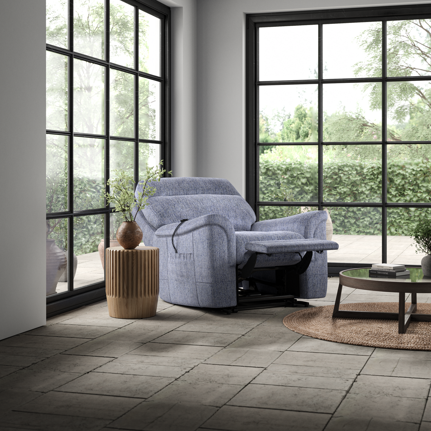 Parker Knoll Hudson 23 Fabric Electric Power Recliner Armchair