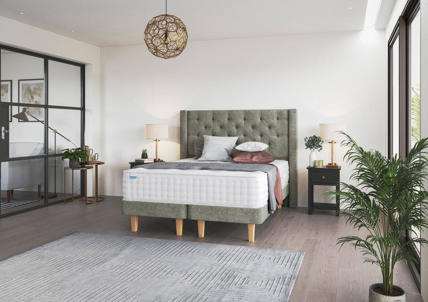 Dunlopillo Elite Supreme Premium Talalay Latex Divan Bed Set