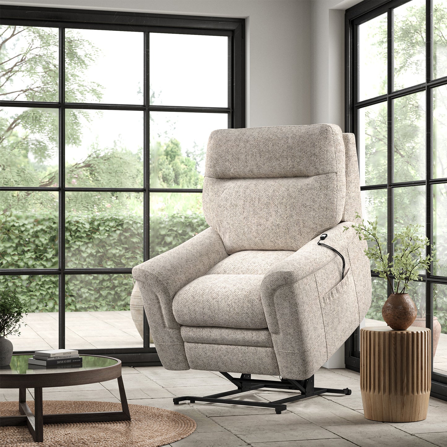 Parker Knoll Hudson 23 Dual Motor Fabric Riser Recliner Armchair