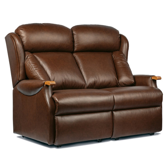 Sherborne Cartmel Knuckle Fixed Leather Two Seater Sofa