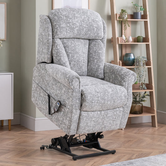 Celebrity Ashfield Cloud Zero Triple Motor Rise And Recliner Fabric Armchair With Mammoth Foam & Lumbar & Headrest Adjustment Option VAT FREE