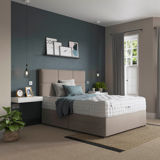 Relyon Luxury Pashmina 2350 Pocket Sprung Luxurious Hand Made Medium To Firm Feel Divan Bed Set