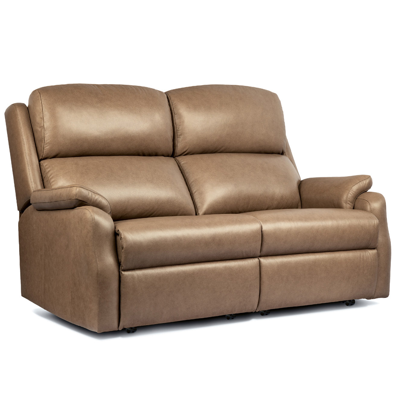 Sherborne Dakota Two Seater Lounger Electric Cloud Reclining Leather Sofa With Headrest & Lumbar Adjustment Option