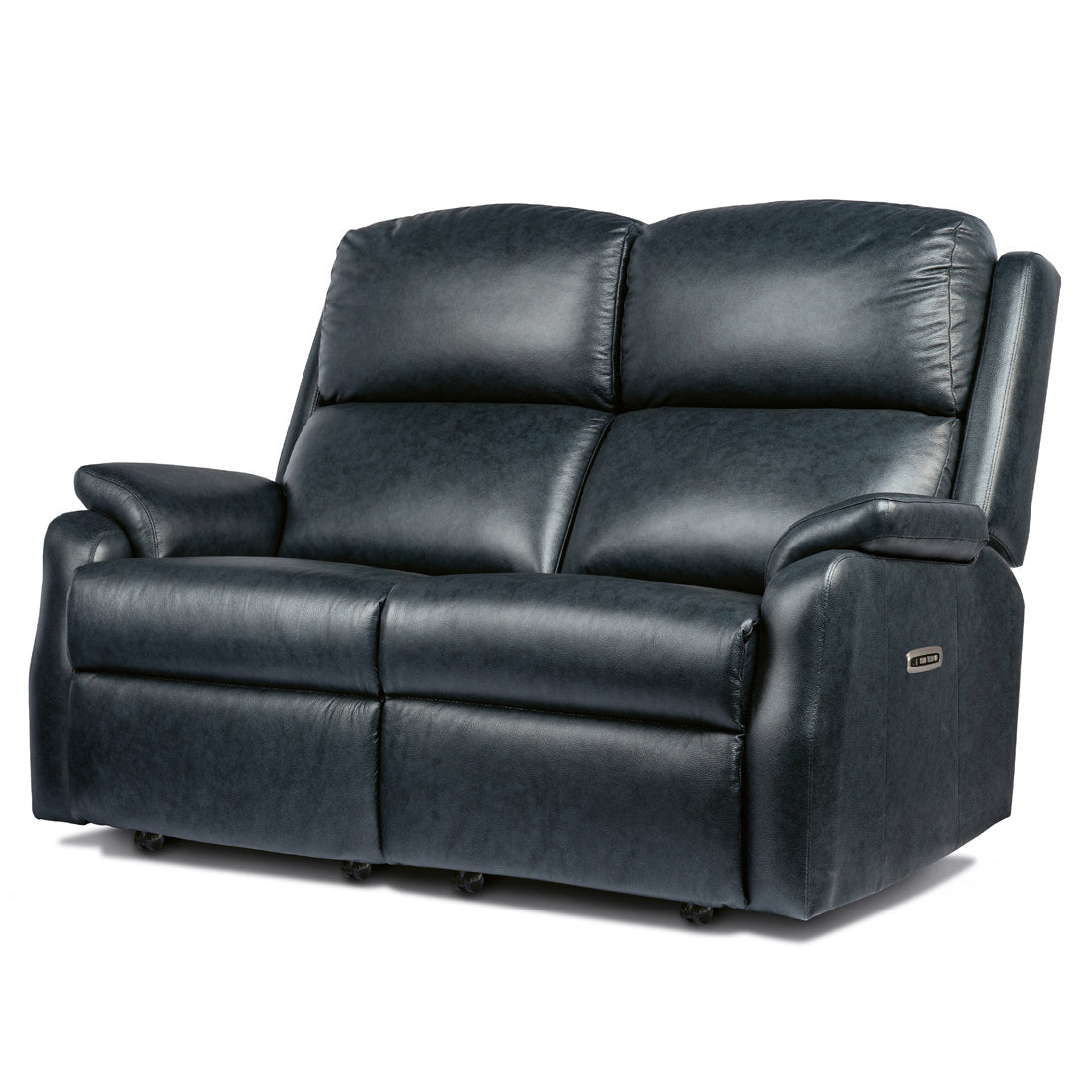Sherborne Dakota Two Seater Electric Cloud Reclining Leather Sofa With Headrest & Lumbar Adjustment Option