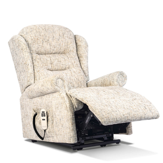Sherborne Newbury Single Motor Fabric Riser Recliner Armchair With Lumbar & Headrest Adjustment Option VAT FREE