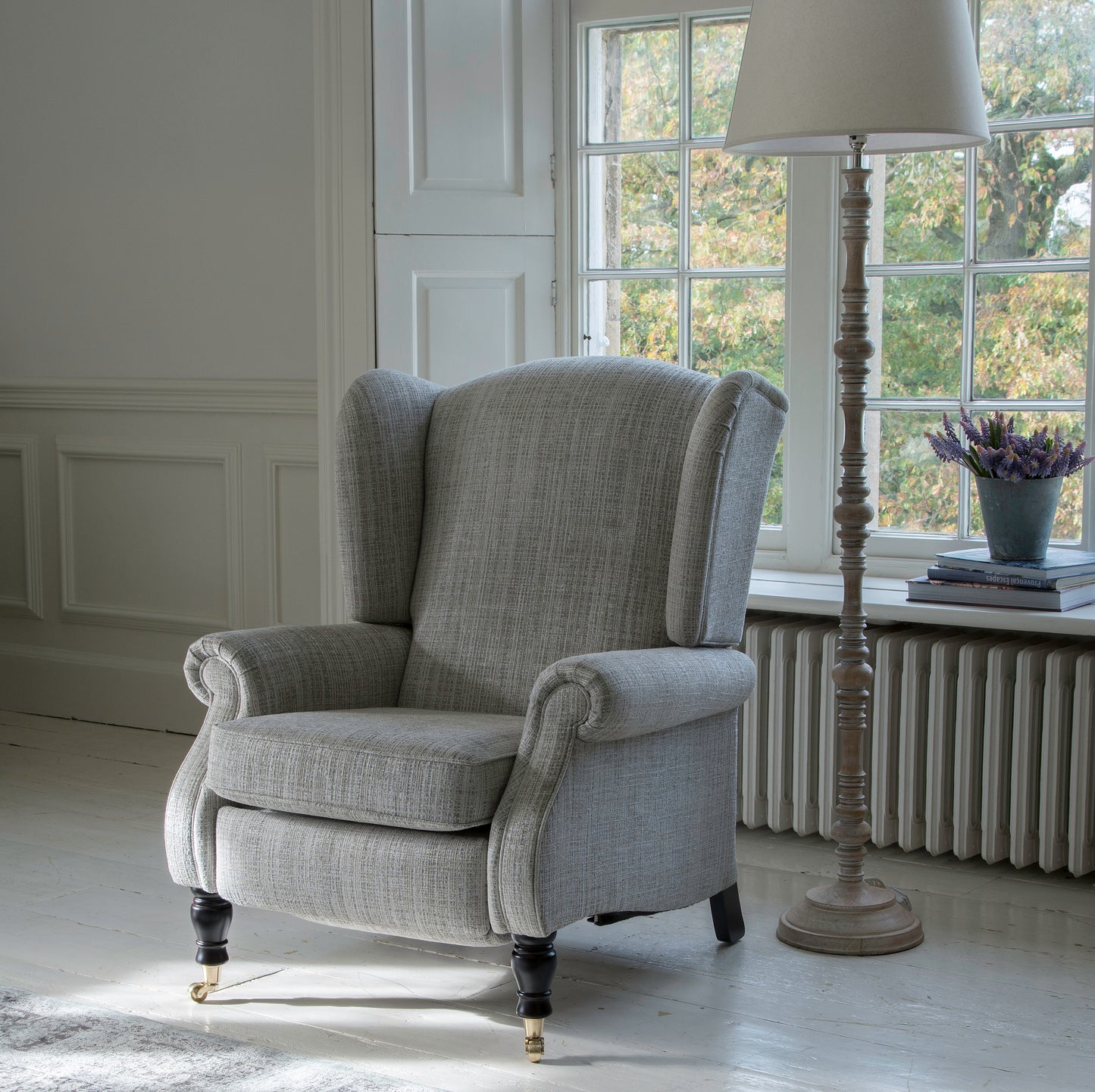Parker Knoll Chatsworth Fabric Electric Power Recliner Wing Back Chair