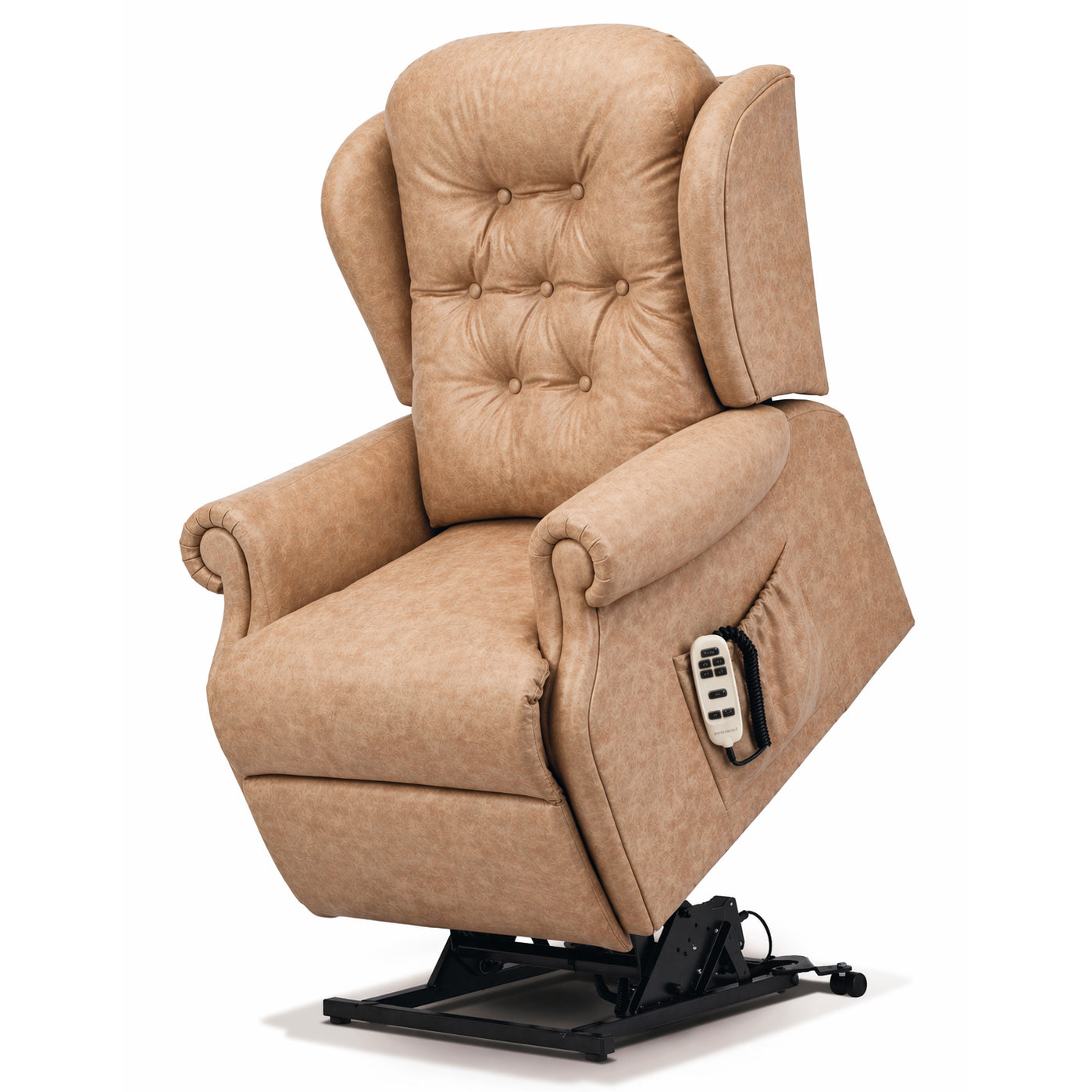 Sherborne Chester Single Motor Leather Riser Recliner Armchair With Lumbar & Headrest Adjustment Option VAT FREE