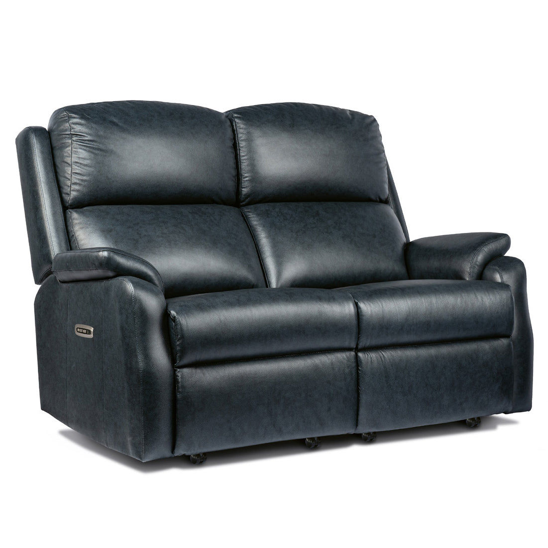 Sherborne Dakota Two Seater Electric Cloud Reclining Leather Sofa With Headrest & Lumbar Adjustment Option