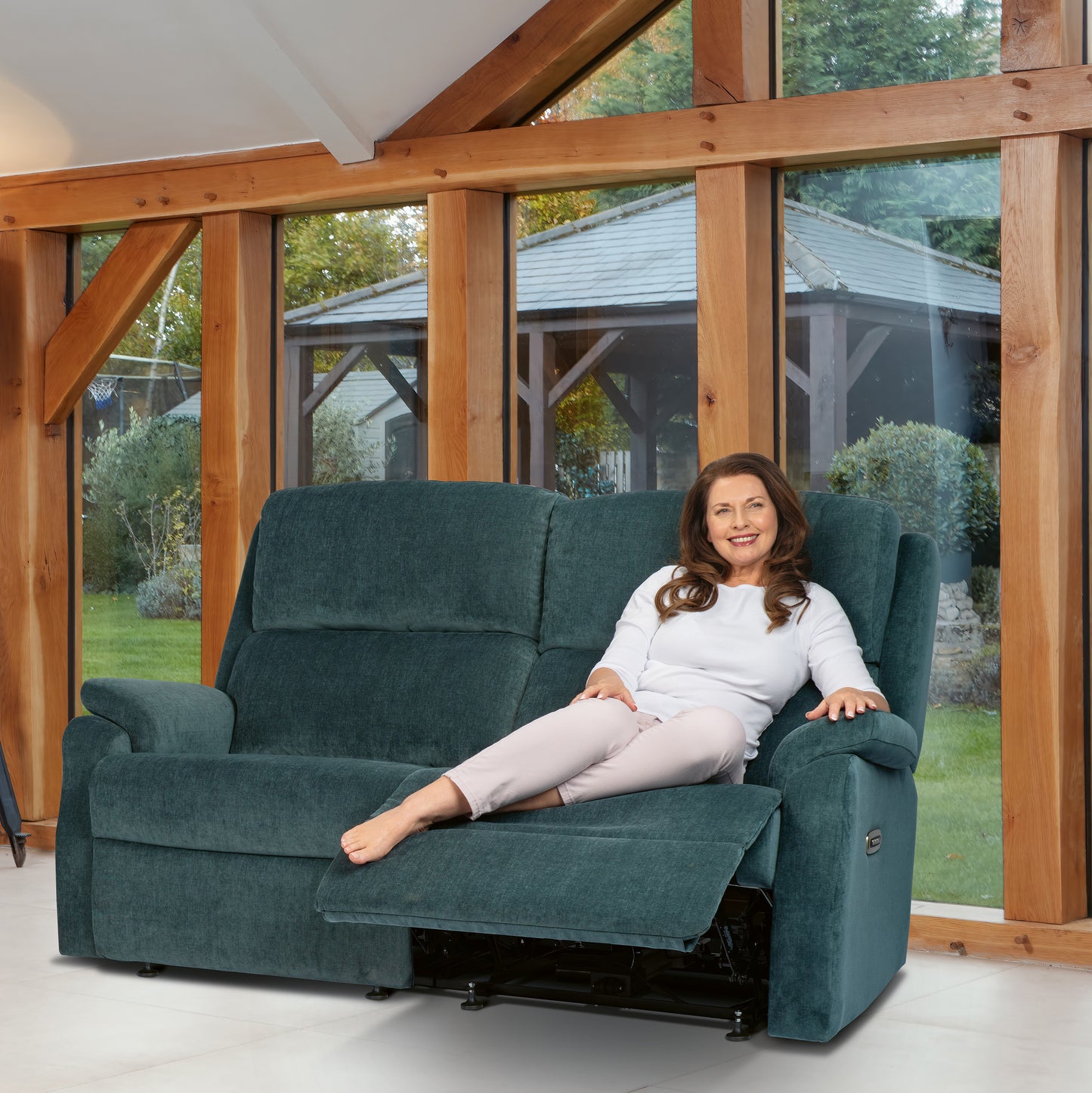 Sherborne Dakota Two Seater Lounger Fixed Fabric Sofa