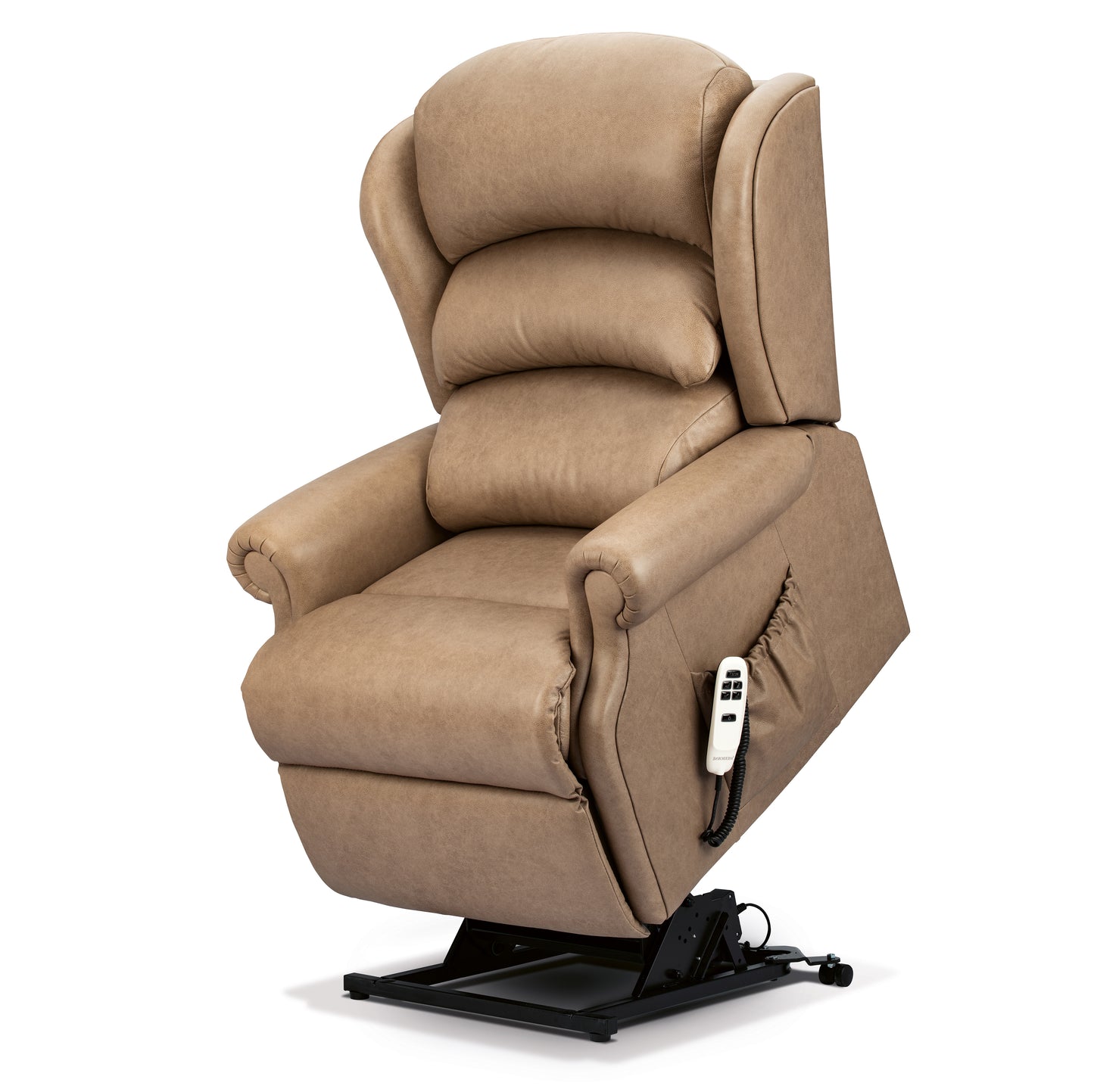 Sherborne Ryedale Single Motor Leather Riser Recliner Armchair With Lumbar & Headrest Adjustment Option VAT FREE