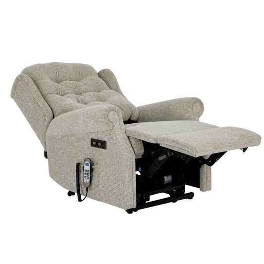 Celebrity Woburn Electric Recliner Fabric Armchair With Mammoth Foam & Lumbar & Headrest Adjustment Option