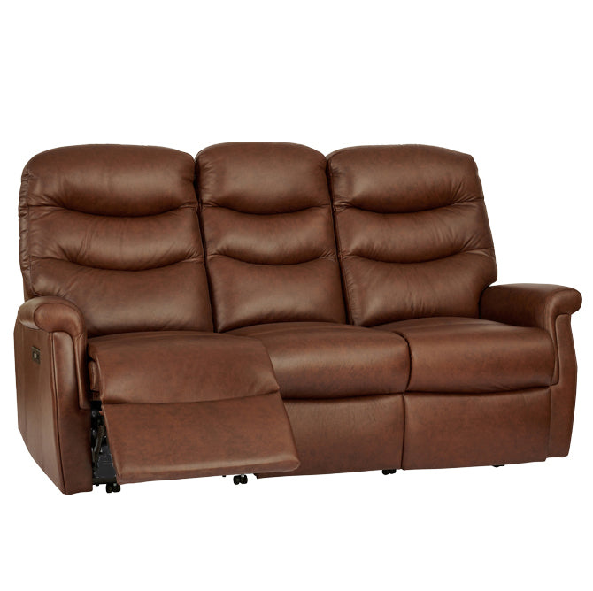 Celebrity Hollingwell Three Seater Manual Reclining Leather Sofa