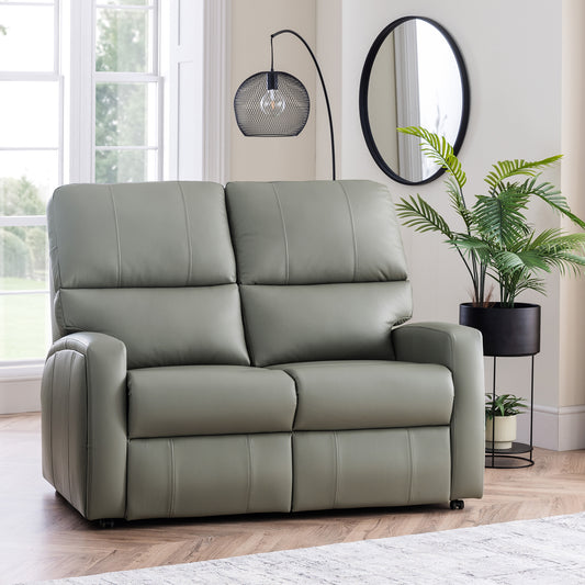Celebrity Southwell Two Seater Electric Powered Reclining Leather Sofa With Lumbar & Headrest Adjustment Option