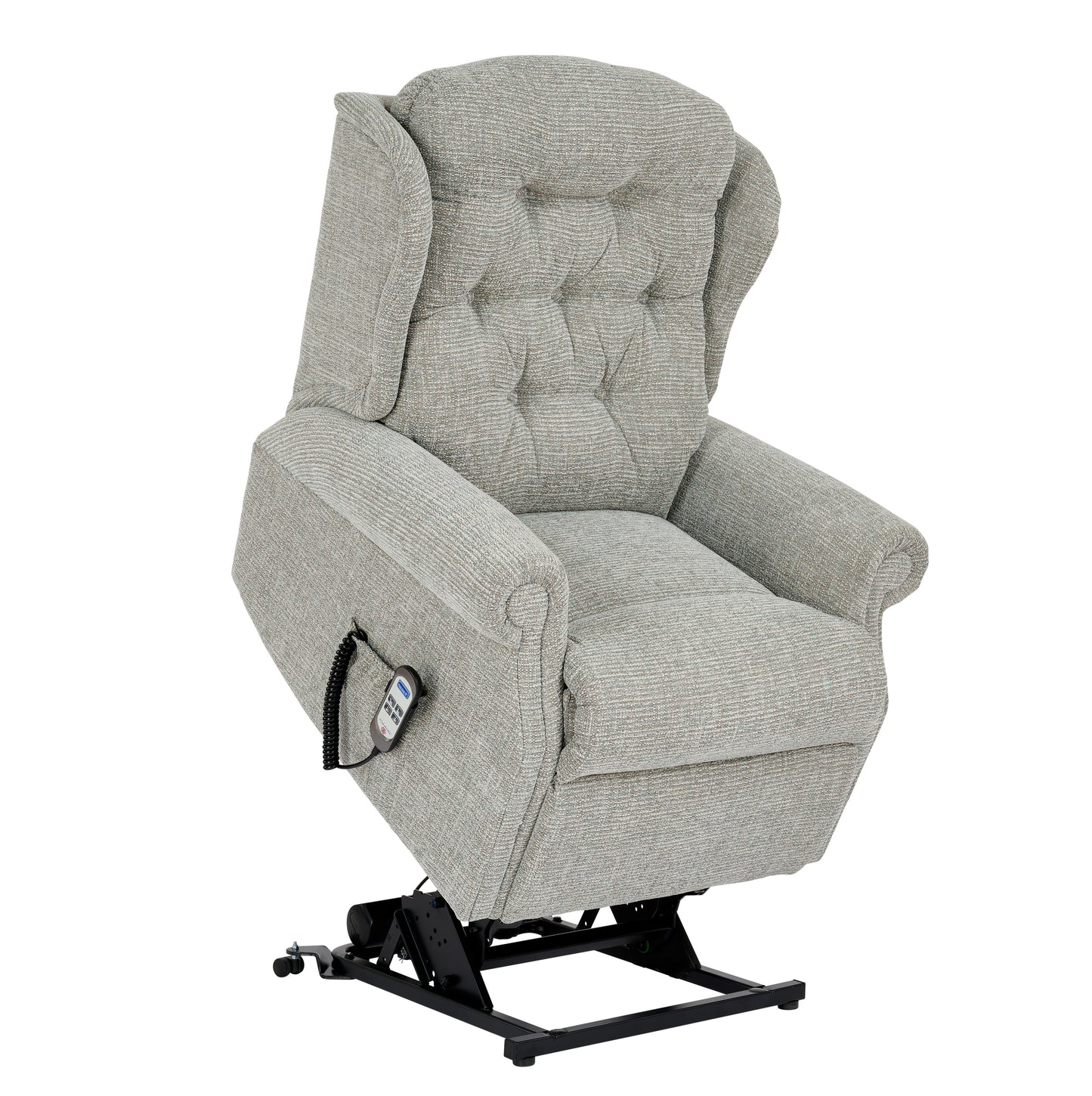 Celebrity Woburn Dual Motor Rise And Recliner Fabric Armchair With Mammoth Foam & Lumbar & Headrest Adjustment Option VAT FREE