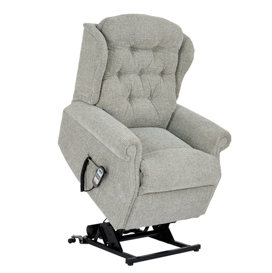 Celebrity Woburn Dual Motor Rise And Recliner Fabric Armchair With Mammoth Foam & Lumbar & Headrest Adjustment Option VAT FREE