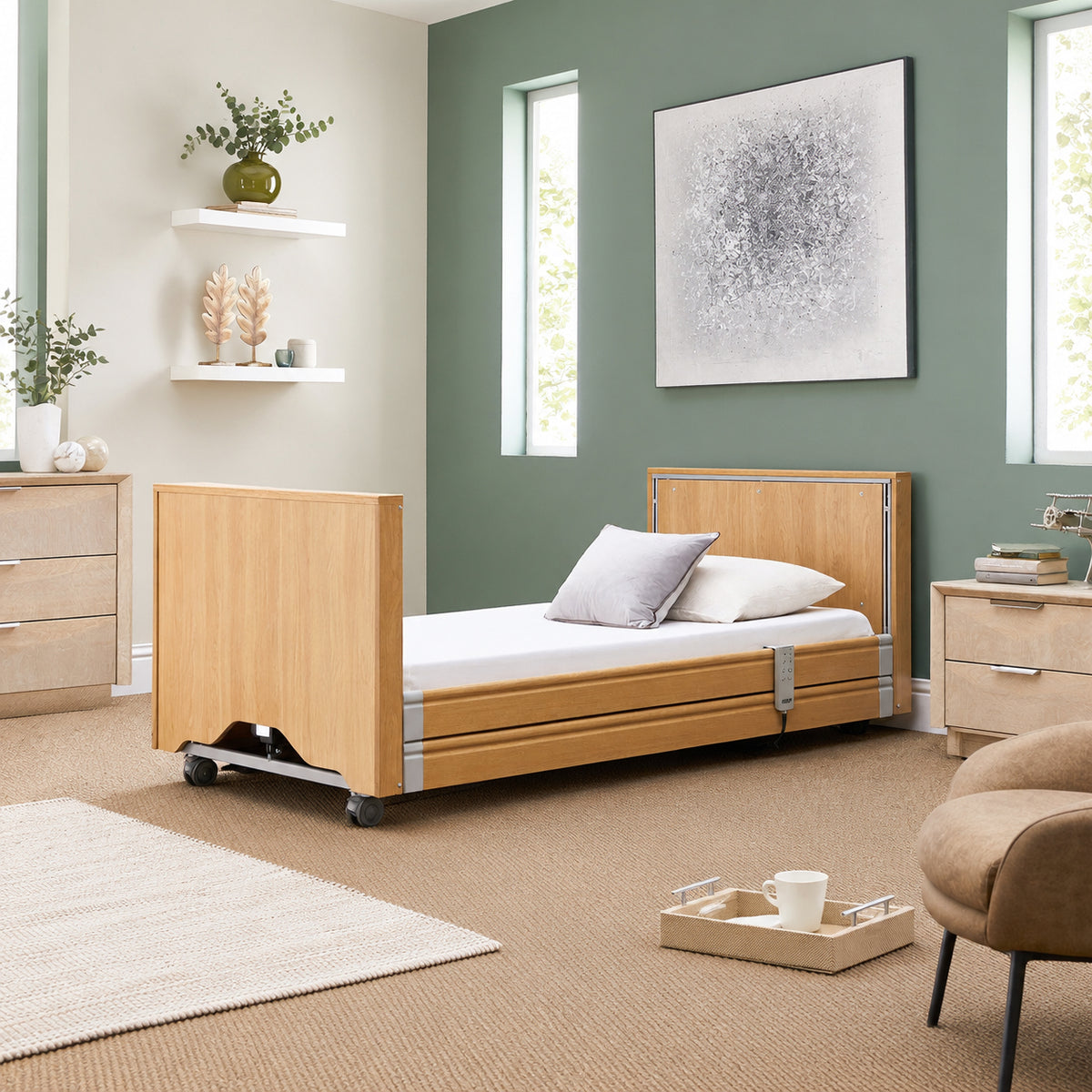 Profiling High Low Home Care Opera Classic Low 3ft Single Adjustable Bed VAT FREE