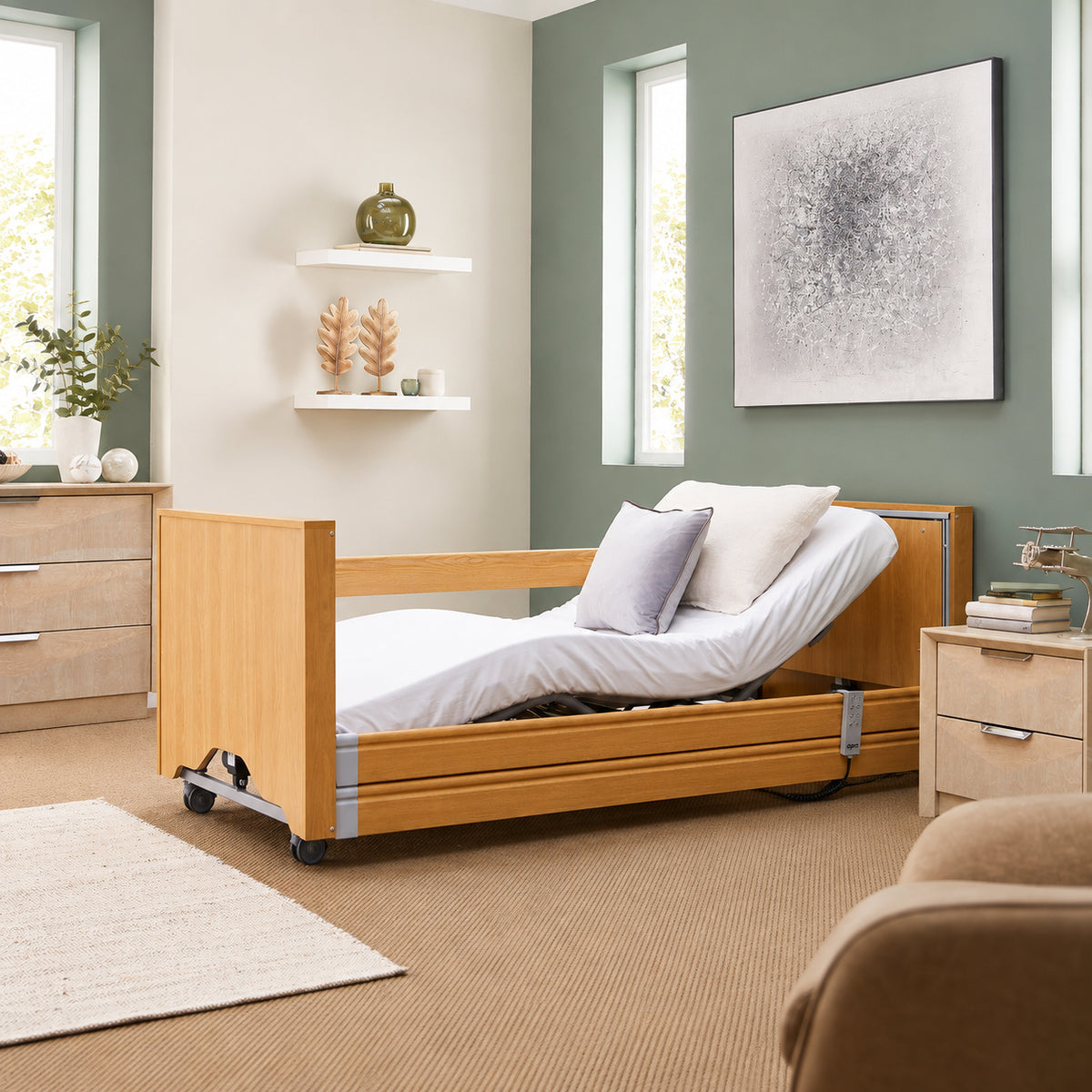 Profiling High Low Home Care Opera Classic Low 3ft Single Adjustable Bed VAT FREE