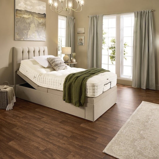 Coral Motion Divan Adjustable Bed With A Gel 1000 Pocket Sprung Soft Medium Feel Mattress VAT FREE