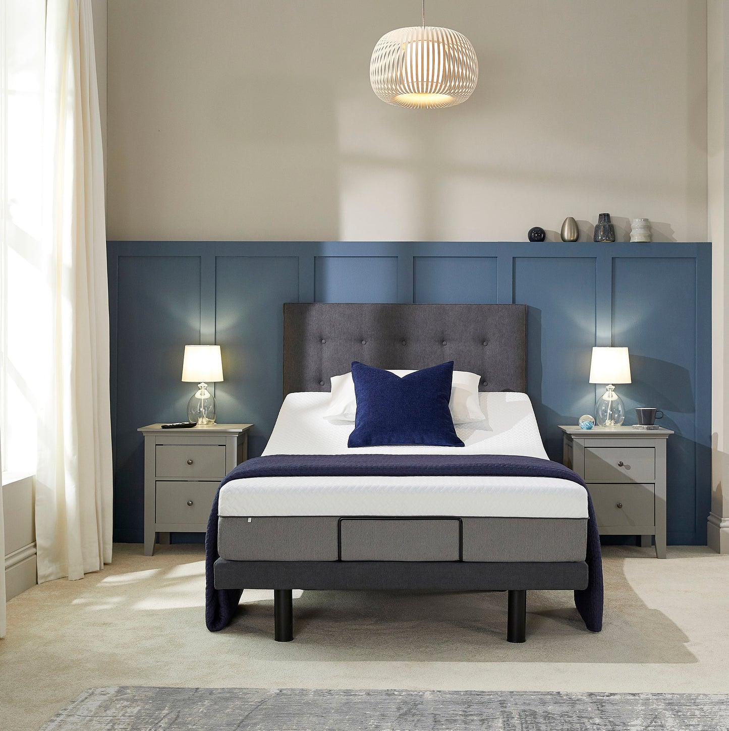 4ft Small Double Emerald Motion Adjustable Bed With A Selection Of Mattresses VAT FREE