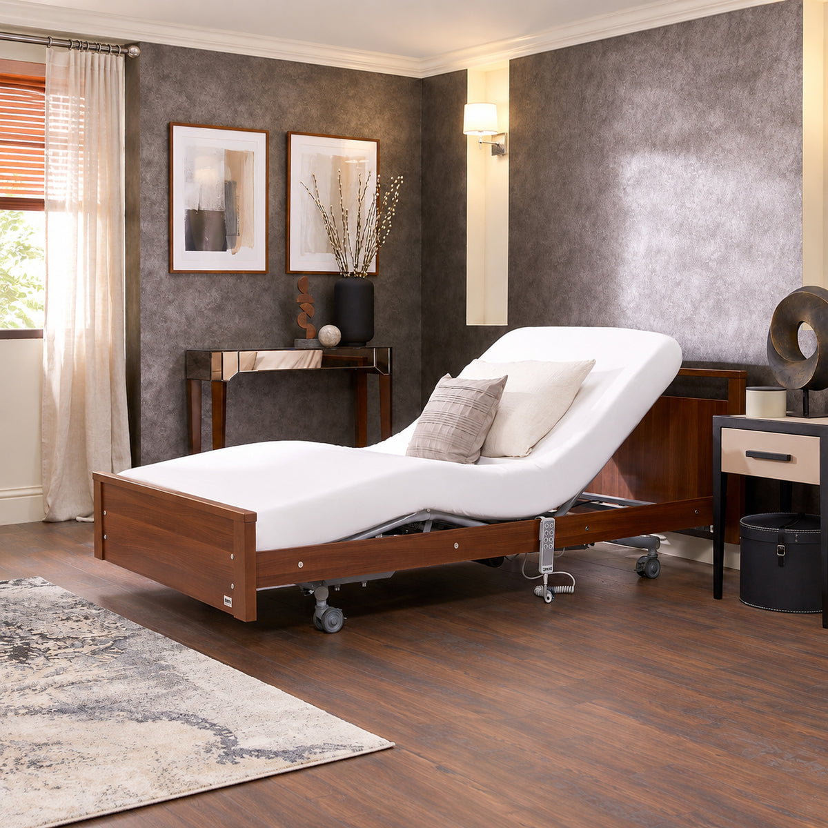 Opera Signature Low Footboard Profiling High Low Home Care Adjustable Bed With A Choice Of Mattresses VAT FREE