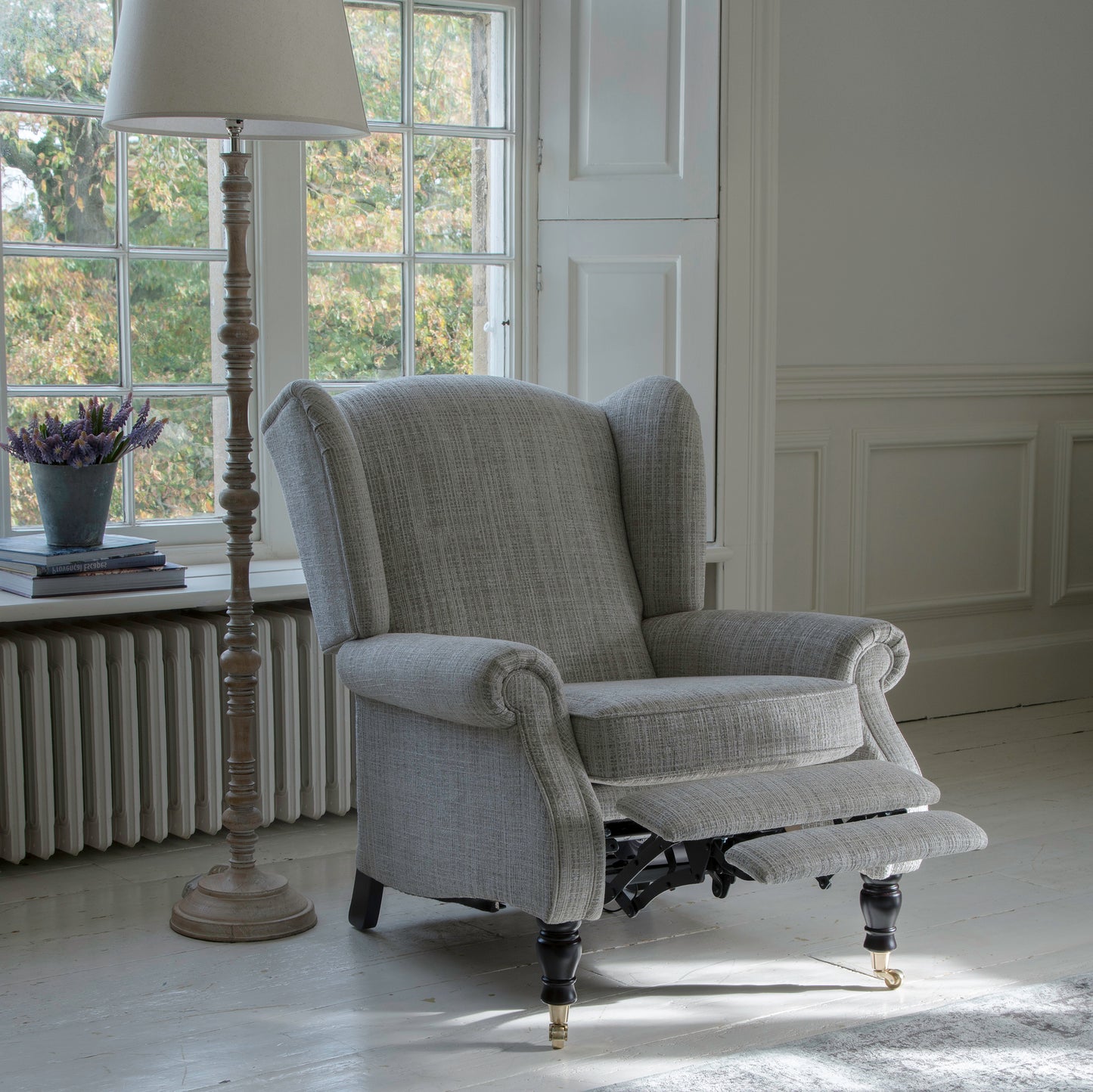 Parker Knoll Chatsworth Fabric Electric Power Recliner Wing Back Chair