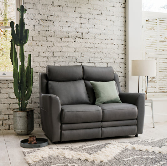 Parker Knoll Dakota Fixed Leather Two Seater Sofa