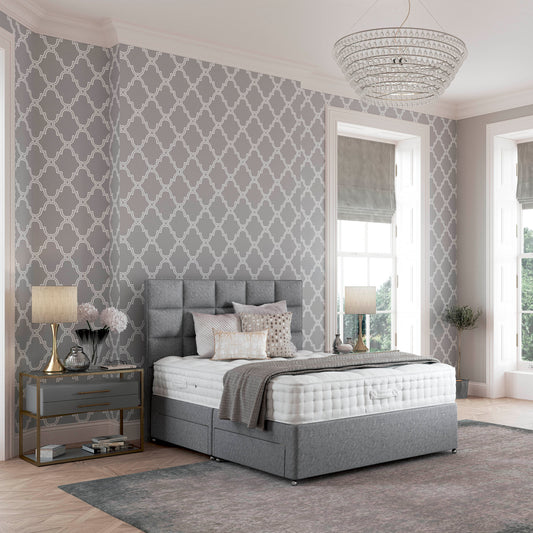 Relyon Balmoral 2000 Pocket Sprung Luxurious Hand Made Divan Bed Set In Either Softer, Medium Or Firmer