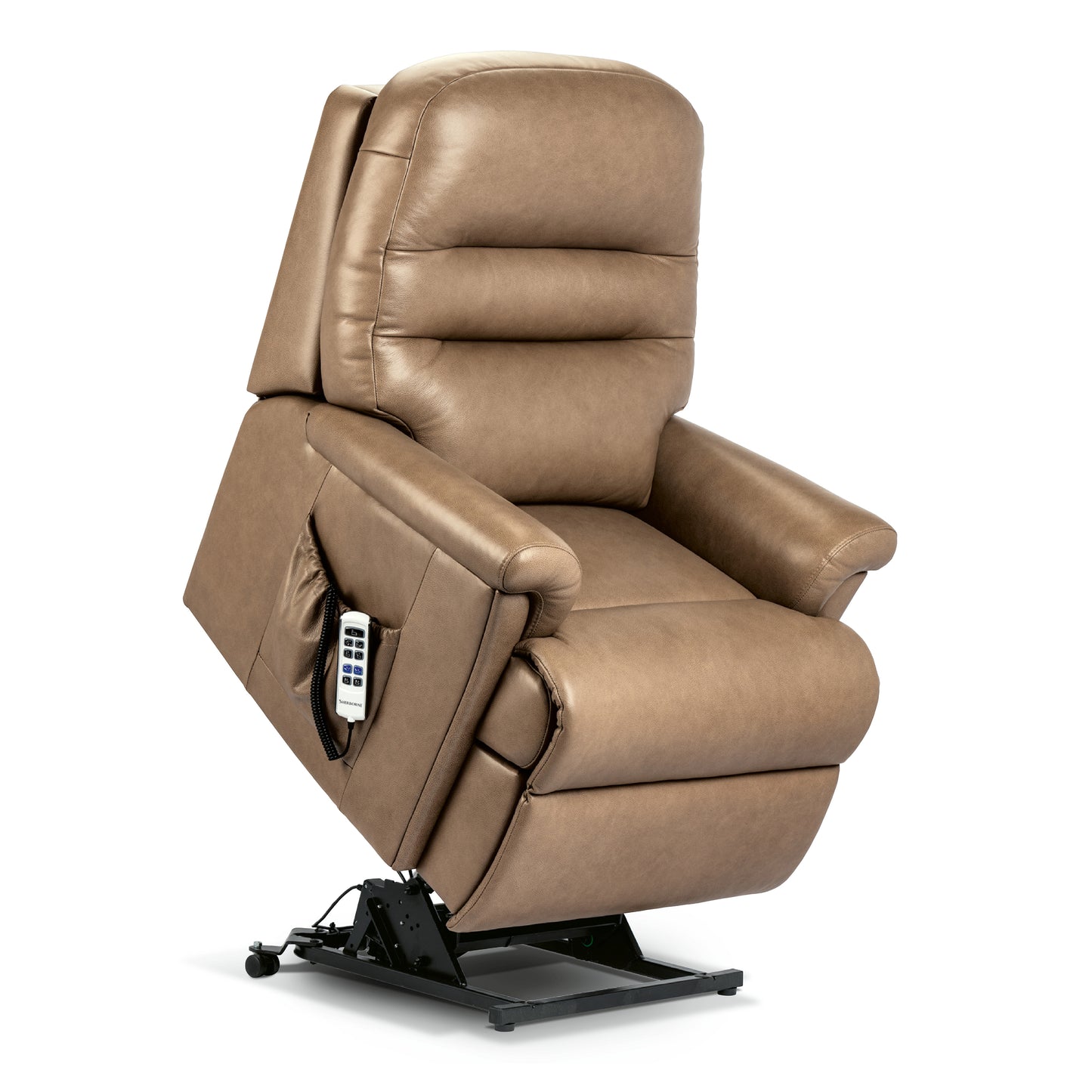 Sherborne Beaumont Cloud Comfort Triple Motor Leather Riser Recliner Armchair With Lumbar & Headrest Adjustment Option VAT FREE