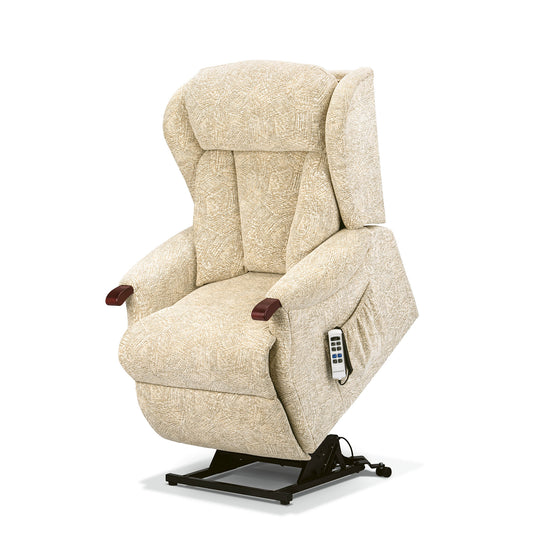 Sherborne Cartmel Knuckle Cloud Comfort Triple Motor Fabric Riser Recliner Armchair With Lumbar & Headrest Adjustment Option VAT FREE