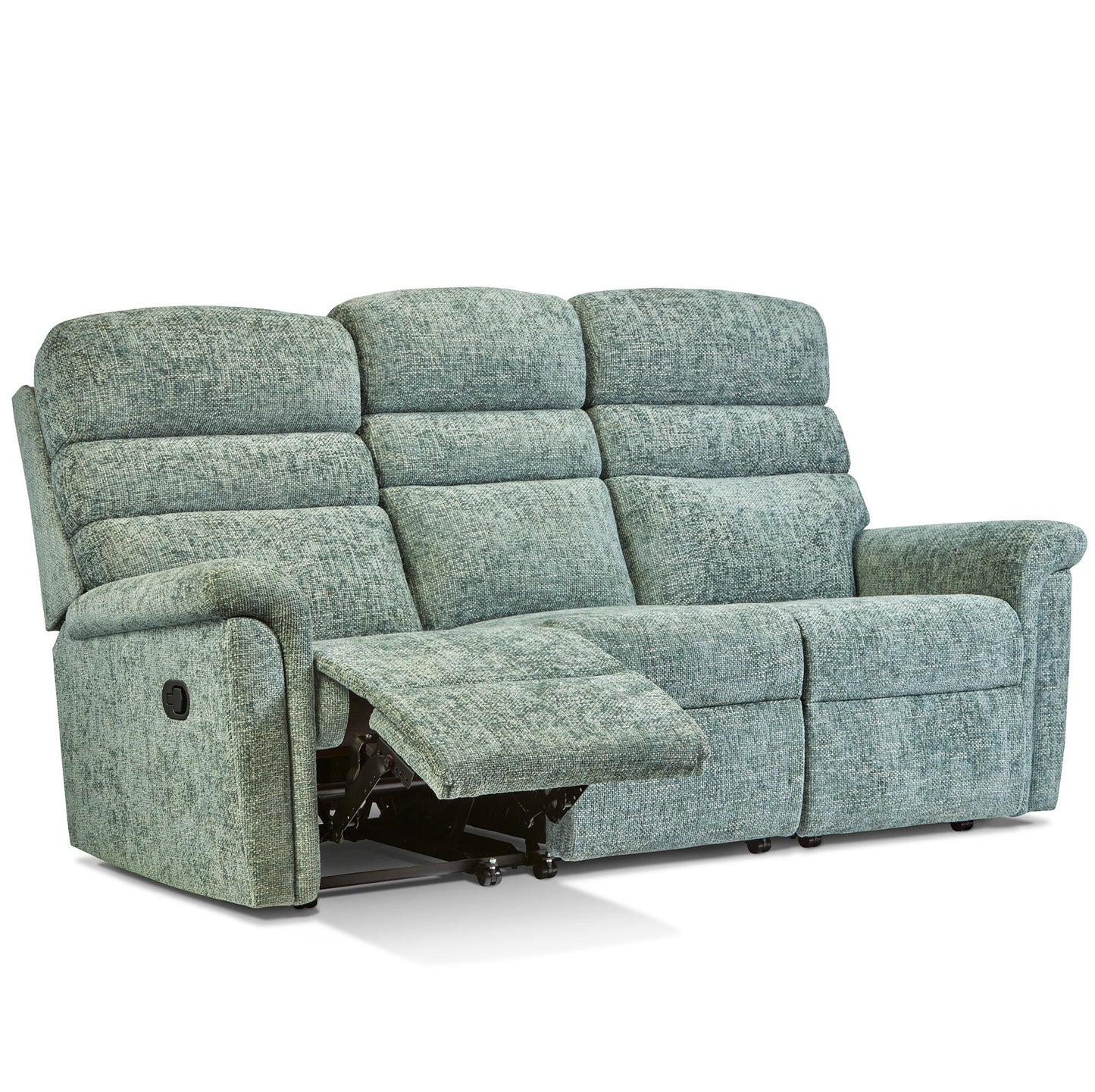 Sherborne Comfi-Sit Three Seater Manual Reclining Fabric Sofa