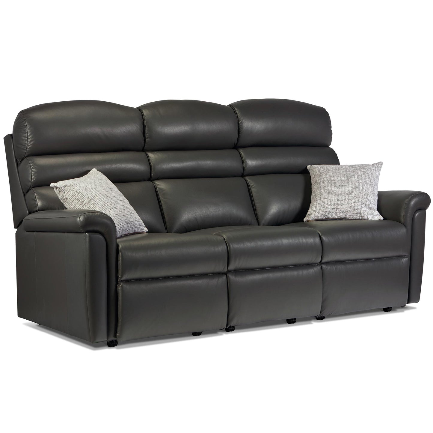 Sherborne Comfi-Sit Three Seater Manual Reclining Leather Sofa
