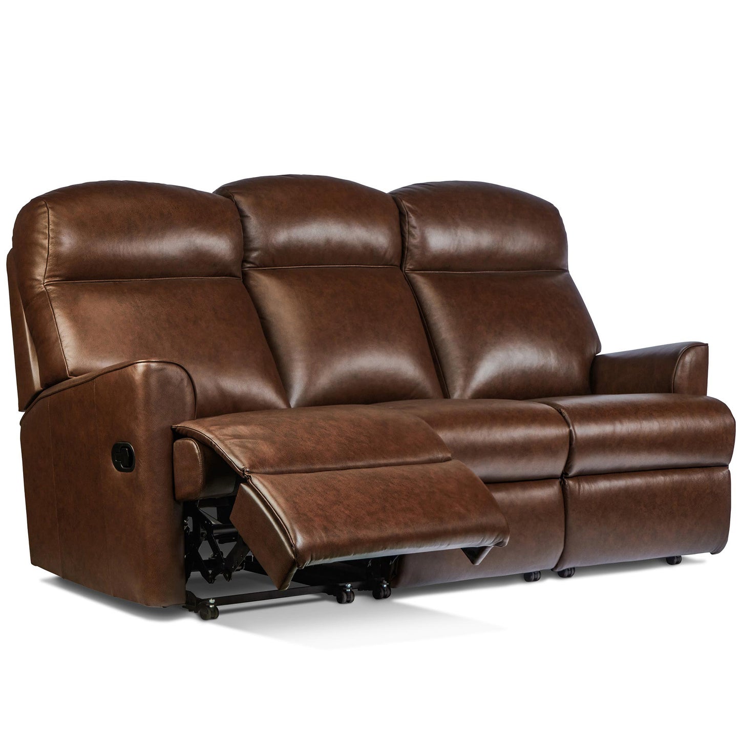 Sherborne Harrow Three Seater Electric Reclining Leather Sofa