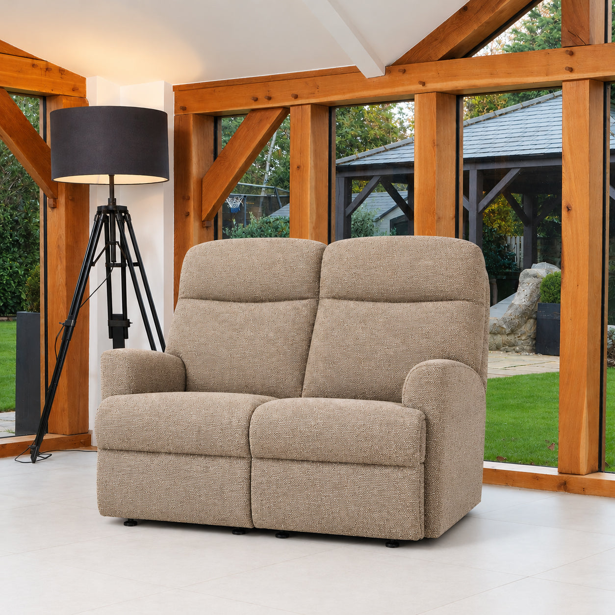 Sherborne Harrow Two Seater Manual Reclining Fabric Sofa