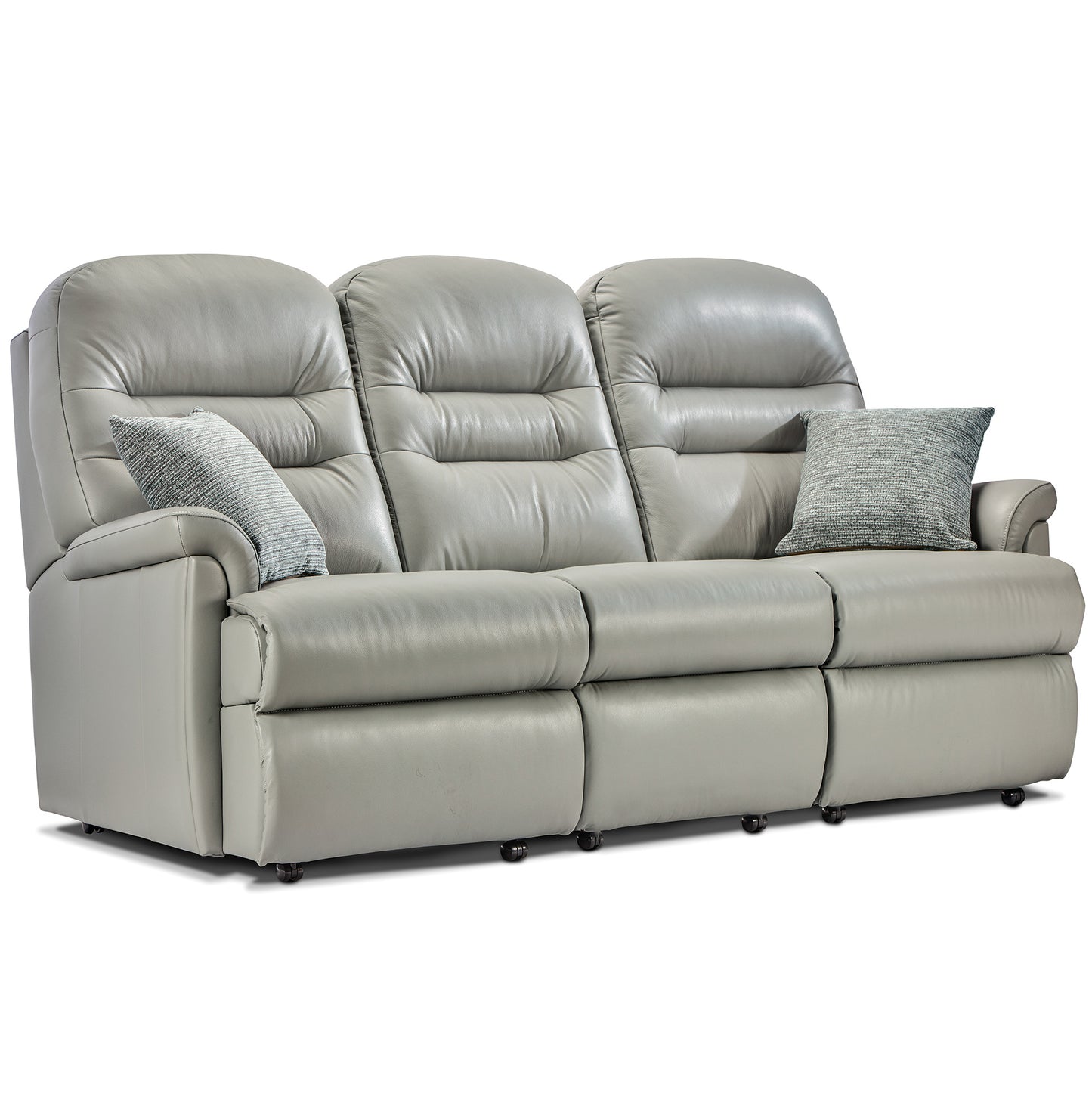 Sherborne Keswick Three Seater Fixed Leather Sofa