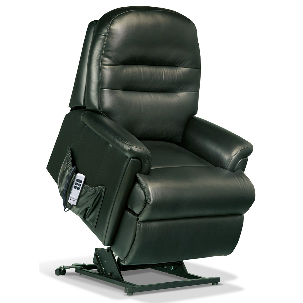 Sherborne Keswick Single Motor Leather Rise And Recliner Armchair VAT FREE