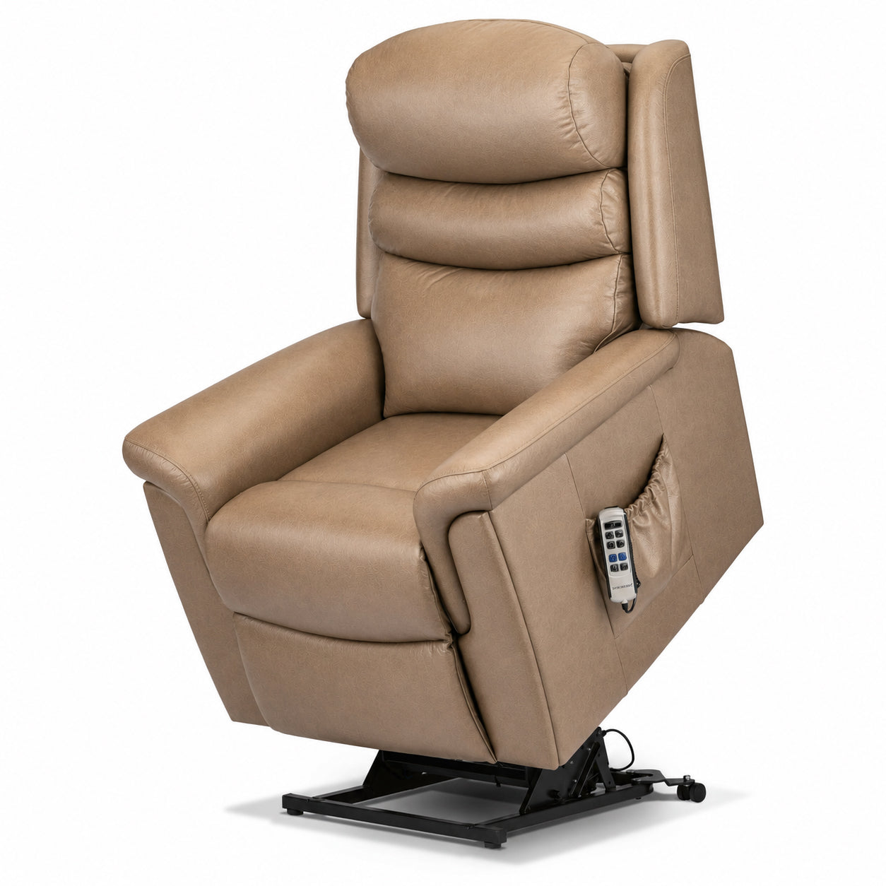 Sherborne Leyburn Cloud Comfort Triple Motor Leather Rise And Recliner Armchair With Lumbar Or Headrest Adjustment Option VAT FREE