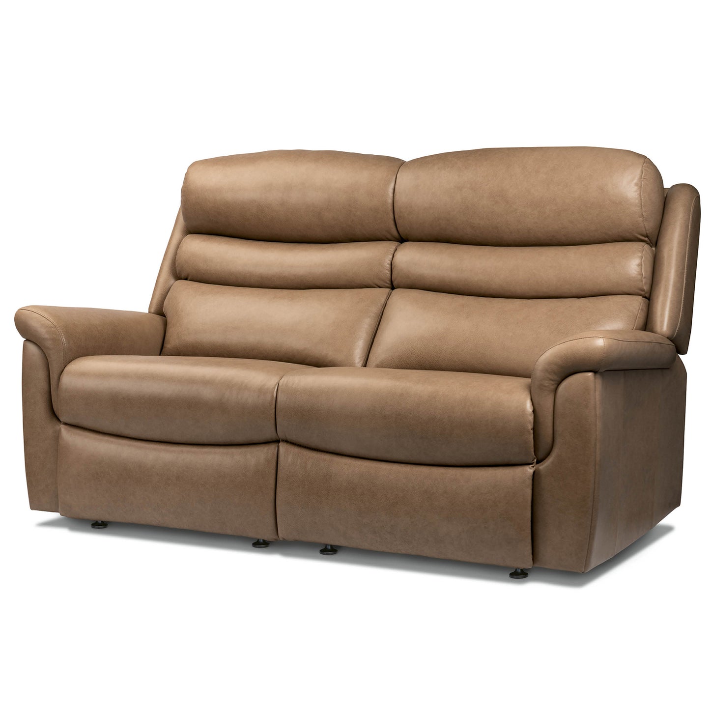 Sherborne Leyburn Two Seater Lounger Fixed Leather Sofa