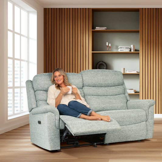 Sherborne Leyburn Two Seater Lounger Manual Reclining Fabric Sofa