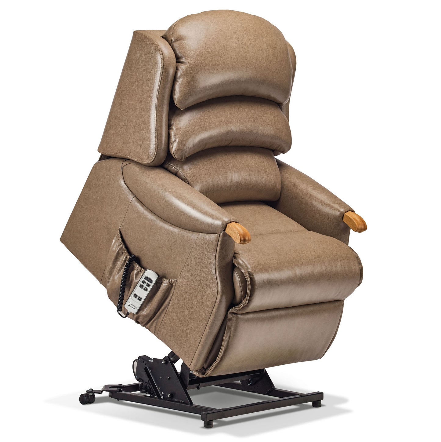 Sherborne Malham Dual Motor Leather Rise And Recliner Armchair VAT FREE