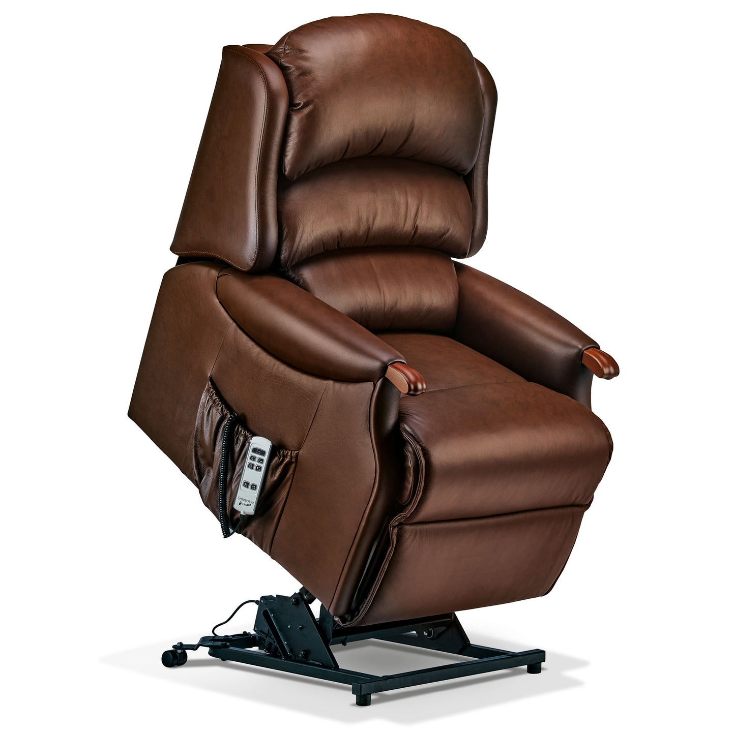 Sherborne Malham Dual Motor Leather Rise And Recliner Armchair VAT FREE