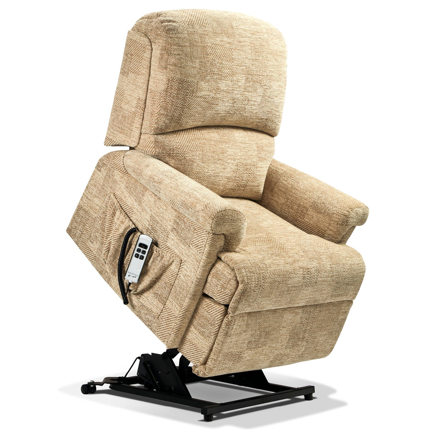 Sherborne Nevada Dual Motor Fabric Rise And Recliner Armchair With Lumbar Adjustment Option VAT FREE