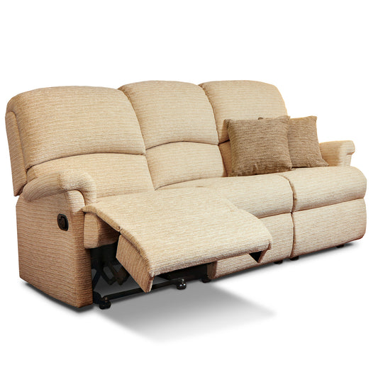 Sherborne Nevada Three Seater Electric Reclining Fabric Sofa