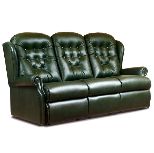 Sherborne Lynton Three Seater Fixed Leather Sofa