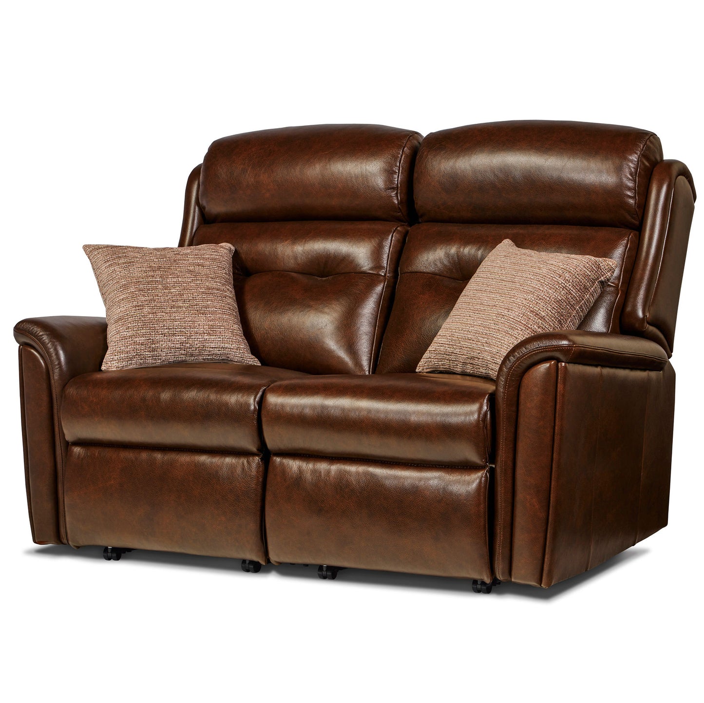 Sherborne Roma Two Seater Manual Reclining Leather Sofa