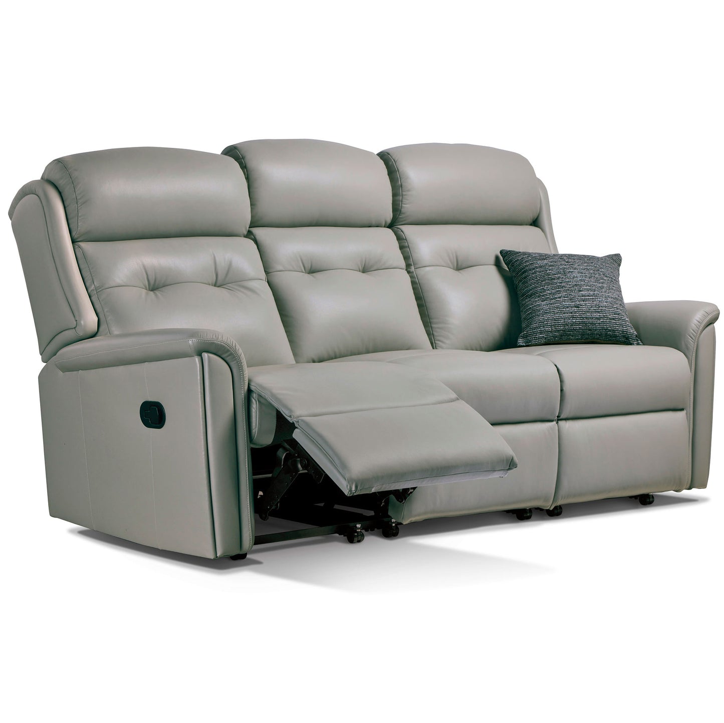 Sherborne Roma Three Seater Manual Reclining Leather Sofa
